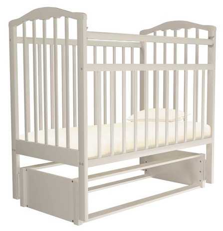 Кроватка Агат Золушка-5, классическая, продольный маятник фотография 3