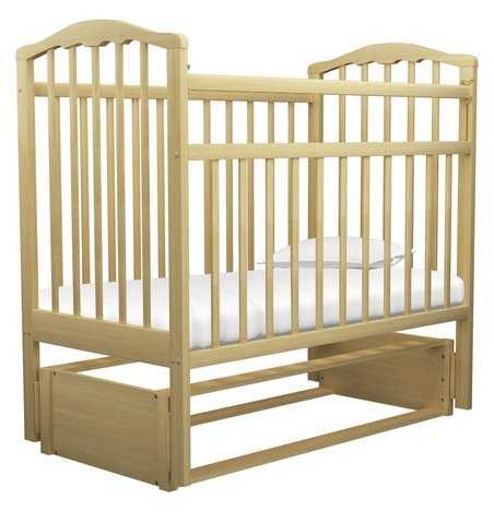 Кроватка Агат Золушка-5, классическая, продольный маятник фотография 4