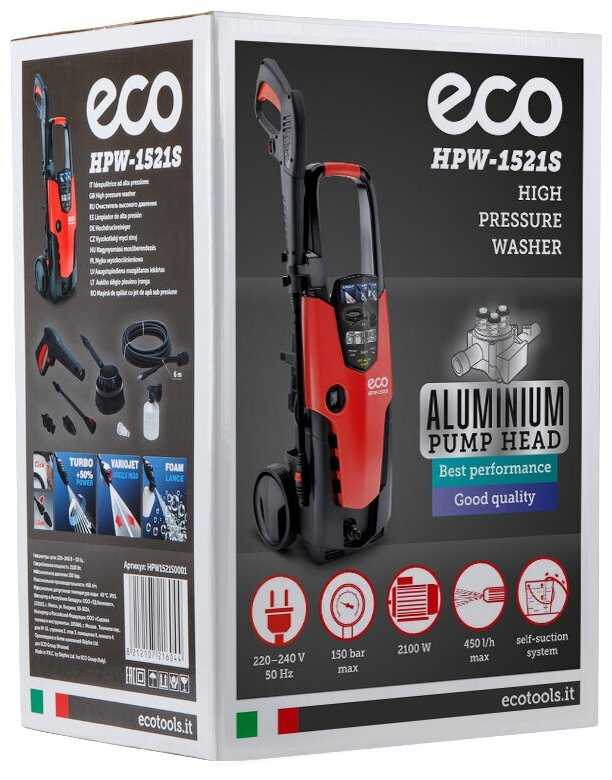 Мойка высокого давления ECO HPW-1521S (HPW1521S0001) фотография 6