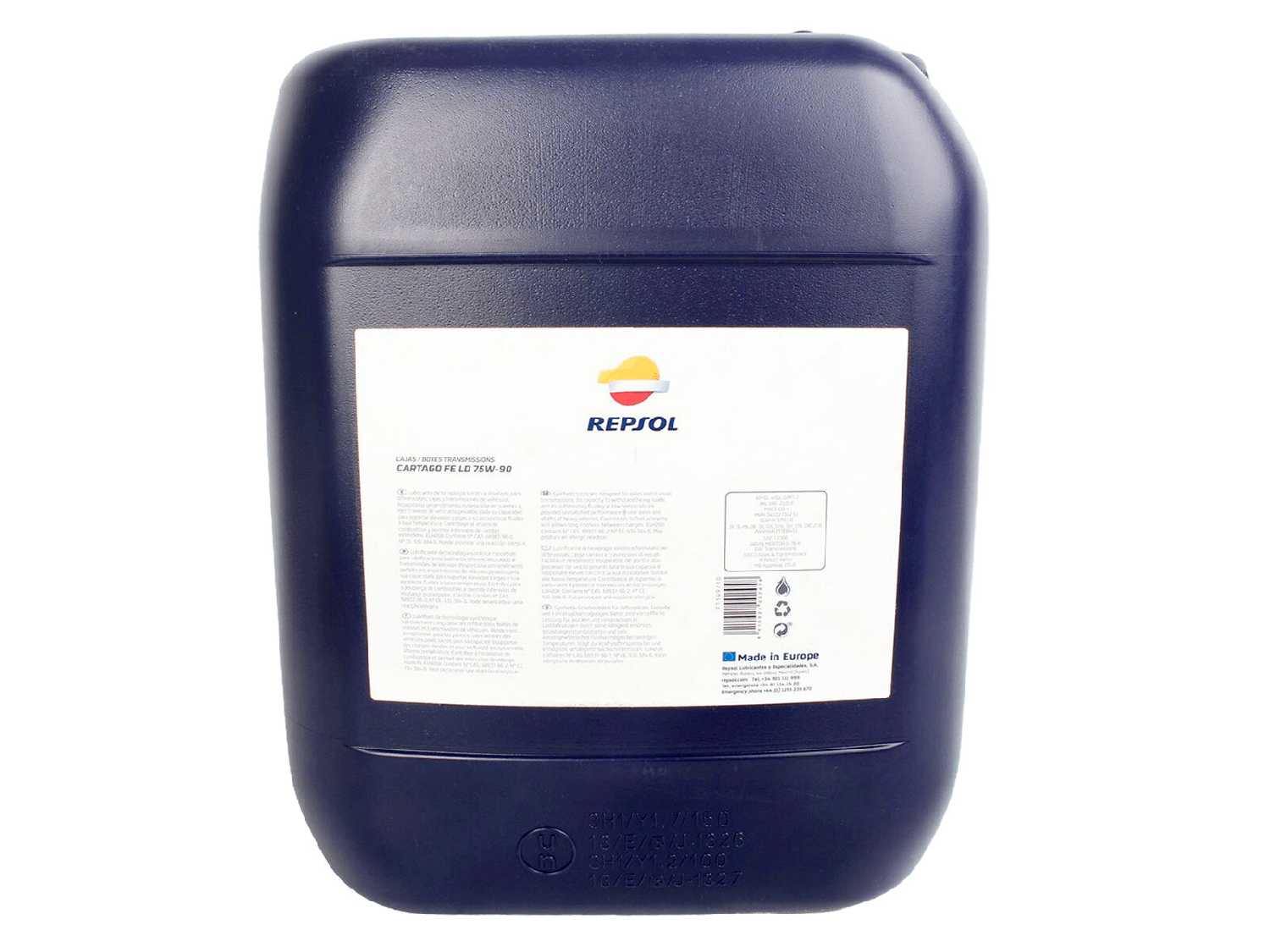 Трансмиссионное масло Repsol Cartago FE LD 75W-90 фотография 7