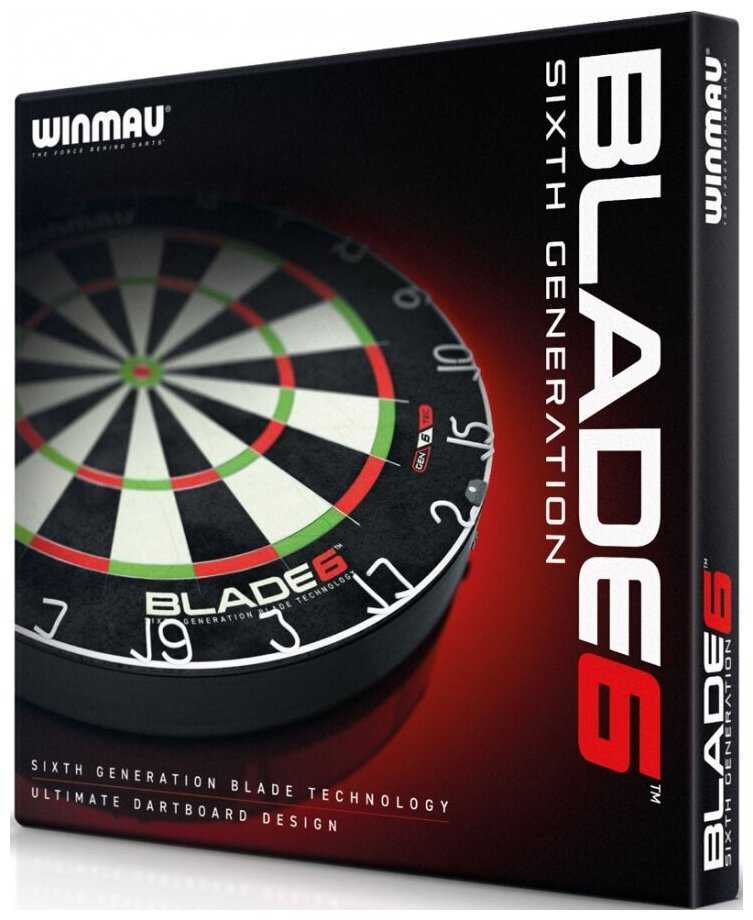 Мишень для Дартс, Winmau Blade 6, профессиональный уровень, тонкие пластины фотография 4