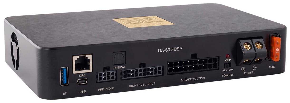 Усилитель автомобильный AMP by A.Vakhtin DA-60.8DSP EUPHORIA 8 канальный со встроенным 10кан DSP 8x60) фотография 1