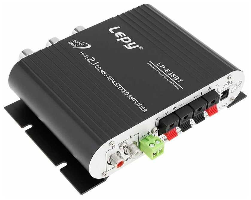 Hi-Fi Усилитель мощности Lepy LP-838BT Bluetooth 5.0 2.1 канала фотография 6