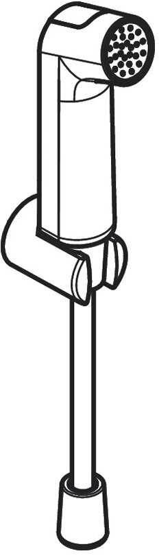 Гигиенический ручной душ Hansgrohe 1jet S (29234000) фотография 1