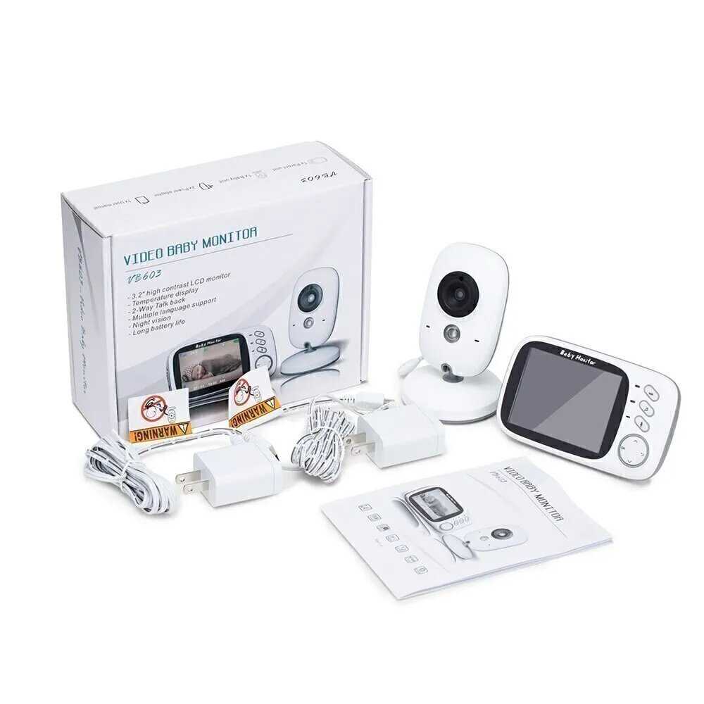 Беспроводная видеоняня Baby Monitor VB603 с радиусом действия до 300 м, видео няня / Радионяня с камерой и монитором и обратной связью фотография 15