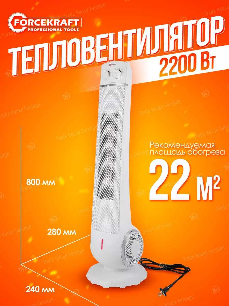 Тепловентилятор напольный обогреватель для дома комнатный 2200w (FK-FH15) фотография 19