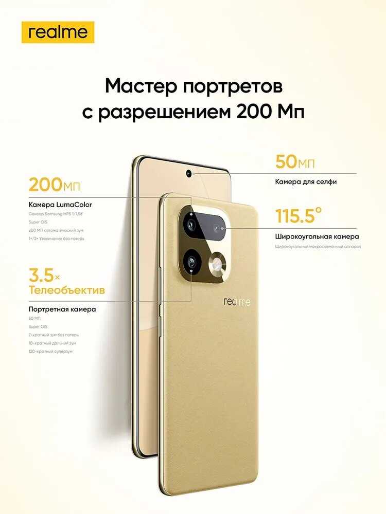 Смартфон Realme 16 Pro Plus 5G [200 Мп Камера, 50 Мп Телефото] фотография 5