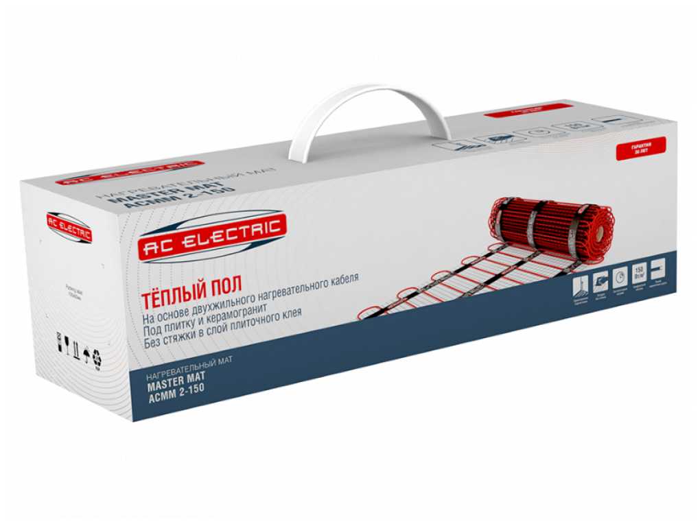 Нагревательный мат AC Electric ACMM 2-150-5 150 Вт/м2 фотография 1