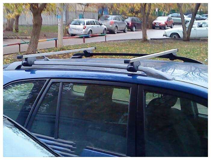 Багажник на крышу Atlant, 8726+8810, прямоугольные дуги 1,26м на Пежо 4007 2007-2012, арт:21291-15 фотография 9