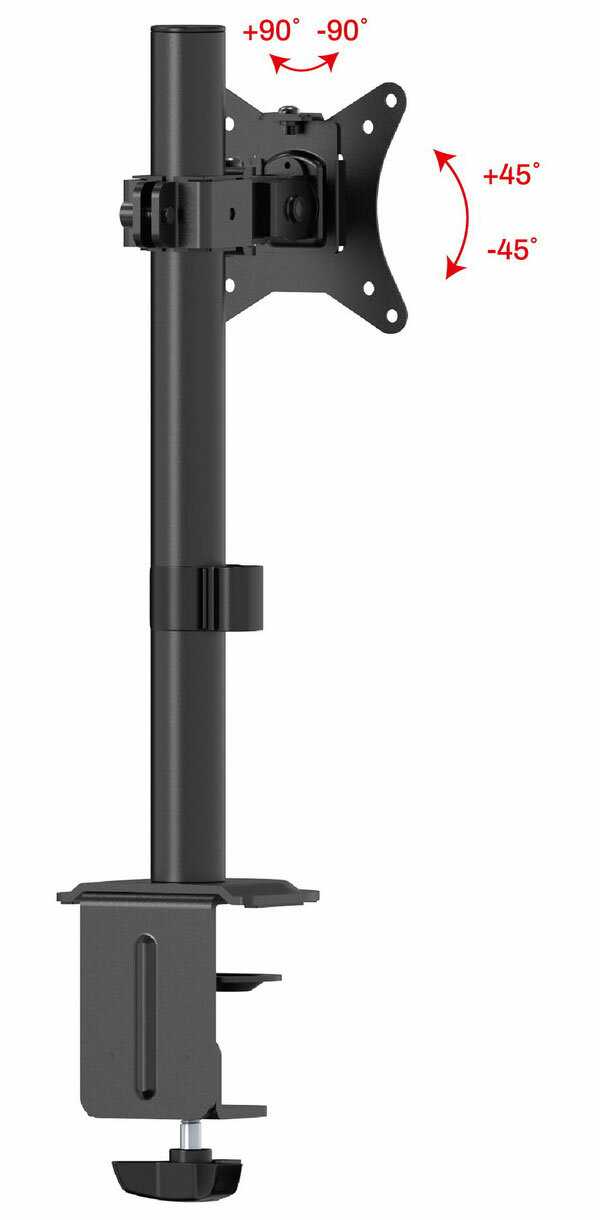 Кронштейн для монитора наклонно-поворотный UniTeki FMT71 [от 17