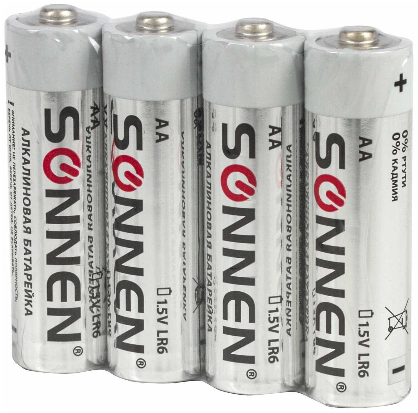 Батарейки алкалиновые Sonnen Alkaline (LR6+LR03) фотография 5