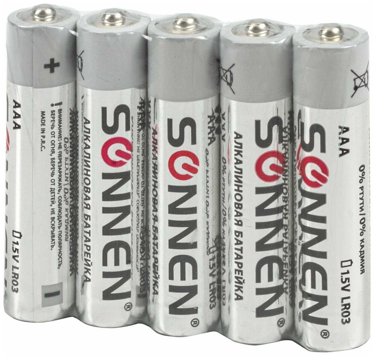 Батарейки алкалиновые Sonnen Alkaline (LR6+LR03) фотография 6