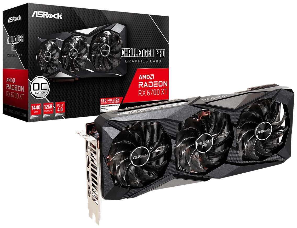Видеокарта ASRock RX6700XT CLP 12GO фотография 4