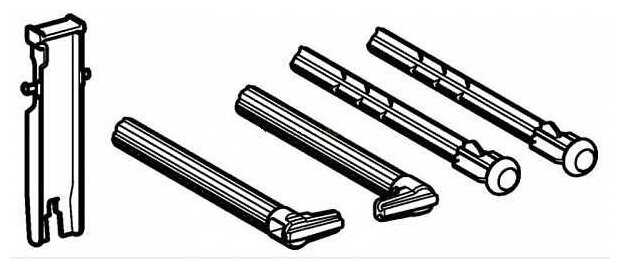 Комплект Geberit Толкатели с держателями рамки клавиш фотография 1