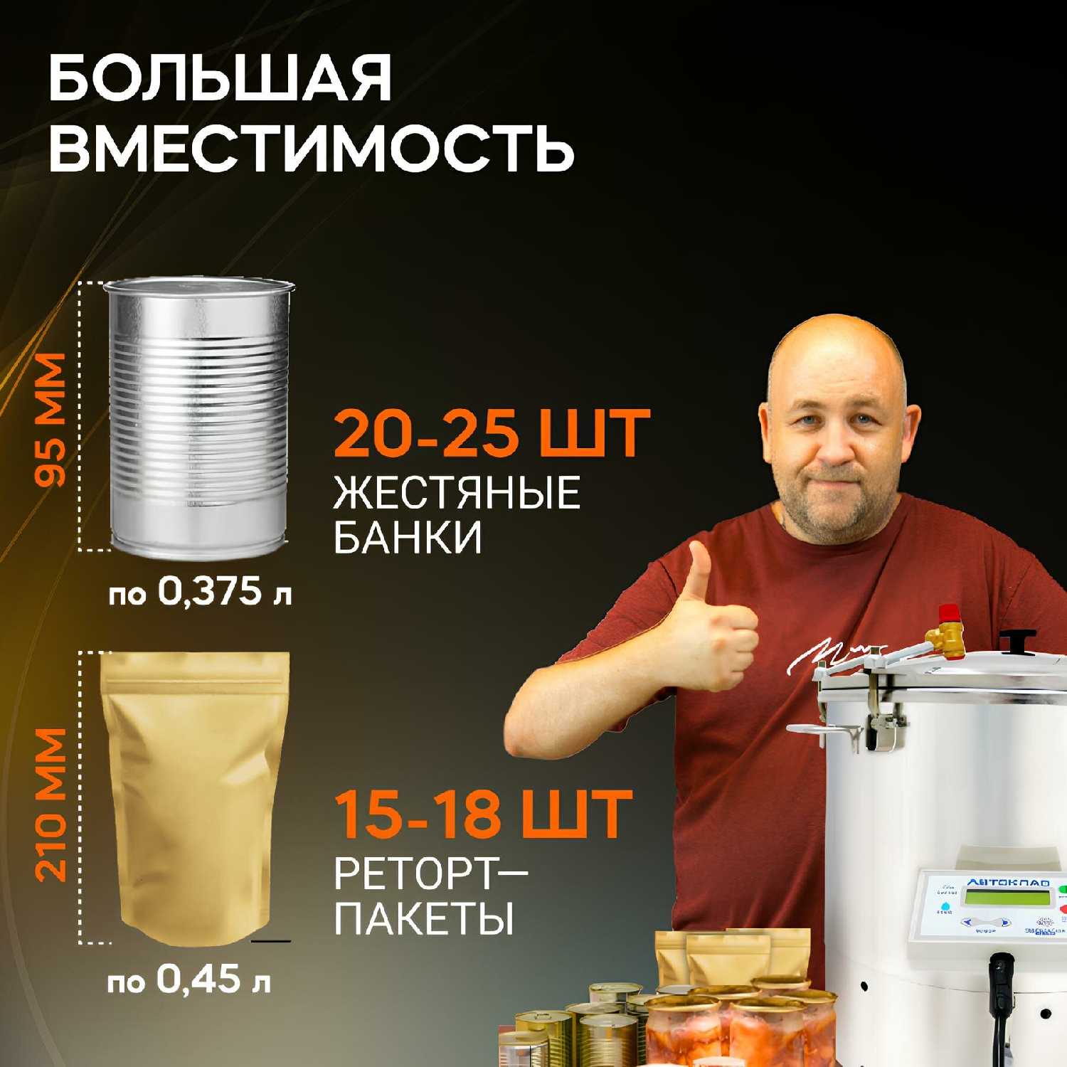 Автоматический домашний автоклав 