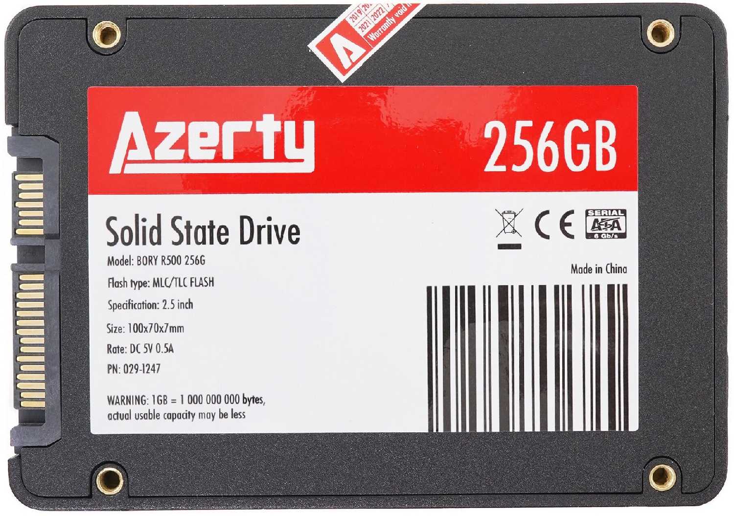 Жесткий диск SSD Azerty Bory R500 256G фотография 1