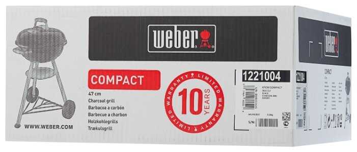 Гриль угольный Weber Compact Kettle, 56х47х89 см фотография 11
