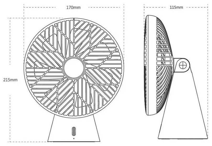 Портативный вентилятор Xiaomi Sothing Silent Rainforest Mini Fan фотография 1