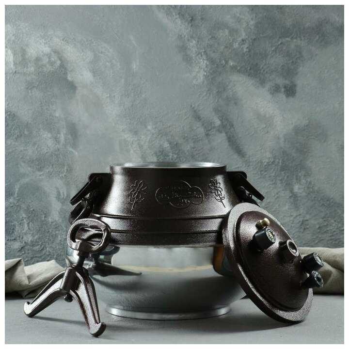 Казан алюминиевый Шафран Афганский двухцветный фотография 14