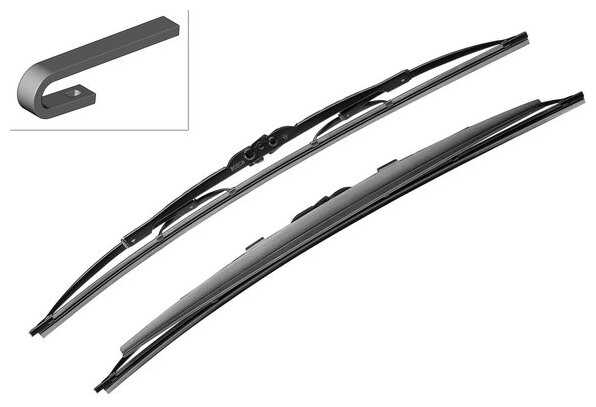 Щетка стеклоочистителя каркасная BOSCH Twin Spoiler 481S 475 мм / 450 мм, 2 шт.