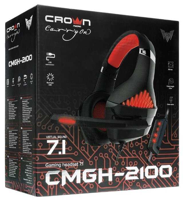 Компьютерная гарнитура CROWN MICRO CMGH-21 фотография 4