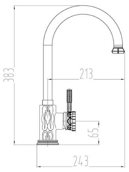 Смеситель MILACIO MC.502. BR, бронза ( коллекция Villena ) фотография 5