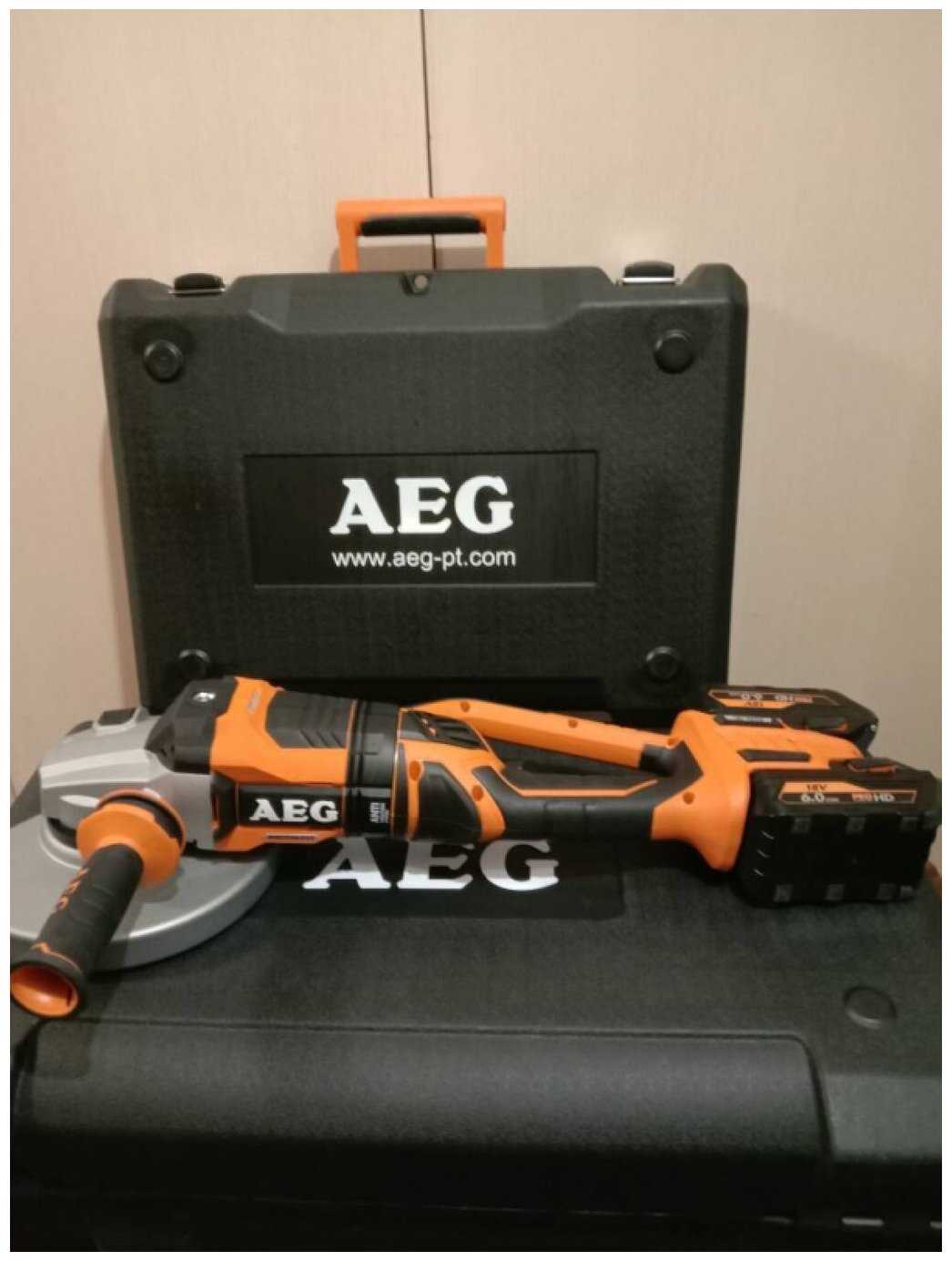 Аккумуляторная УШМ AEG УШМ (BEWS 18-230BL-0) фотография 6