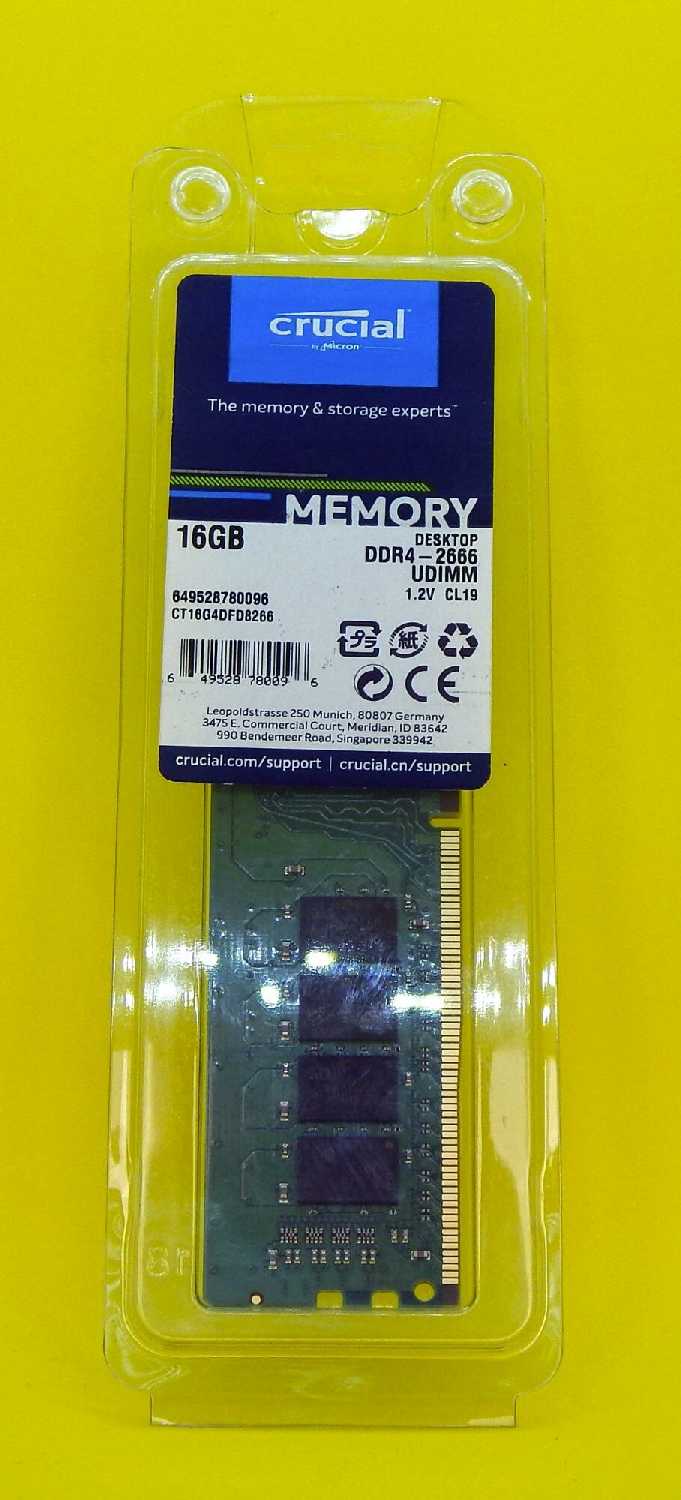 Оперативная память Crucial 16 ГБ DDR4 DIMM CL19 (CT16G4DFD8266) фотография 16
