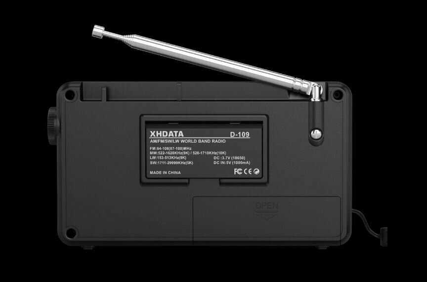 Цифровой портативный радиоприемник Xhdata (AM/SW/MW/FM) фотография 9