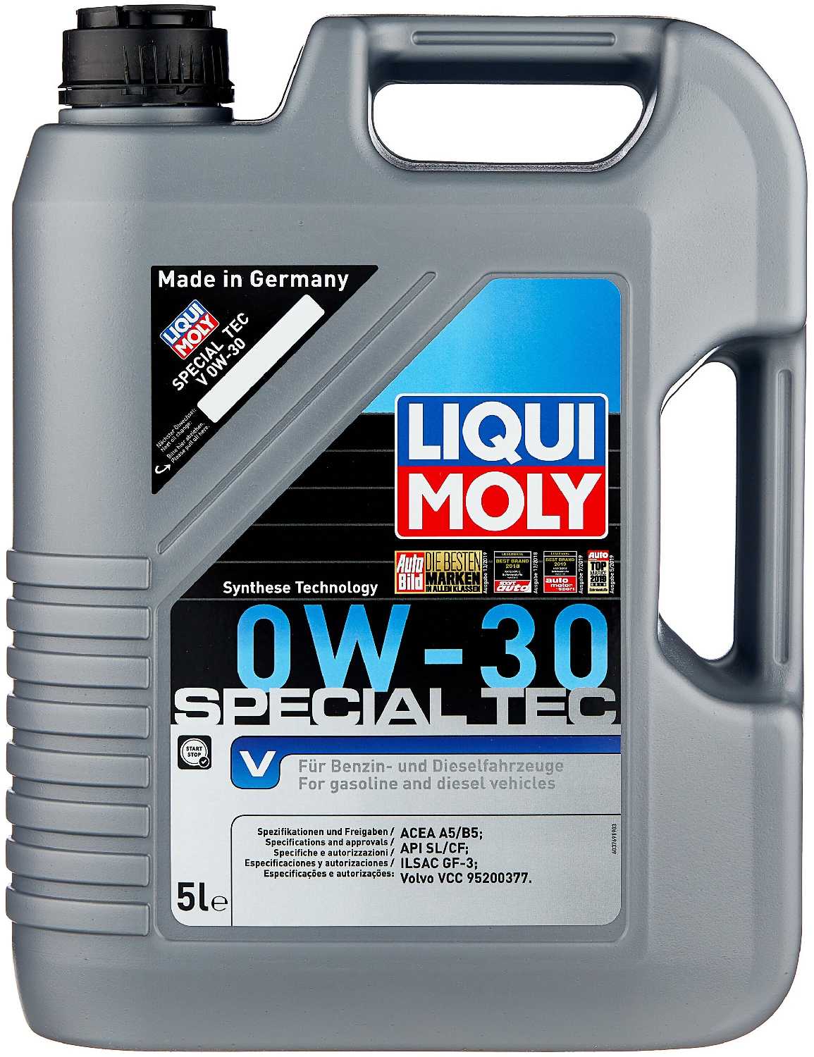 Синтетическое моторное масло LIQUI MOLY Special Tec V 0W-30 фотография 4