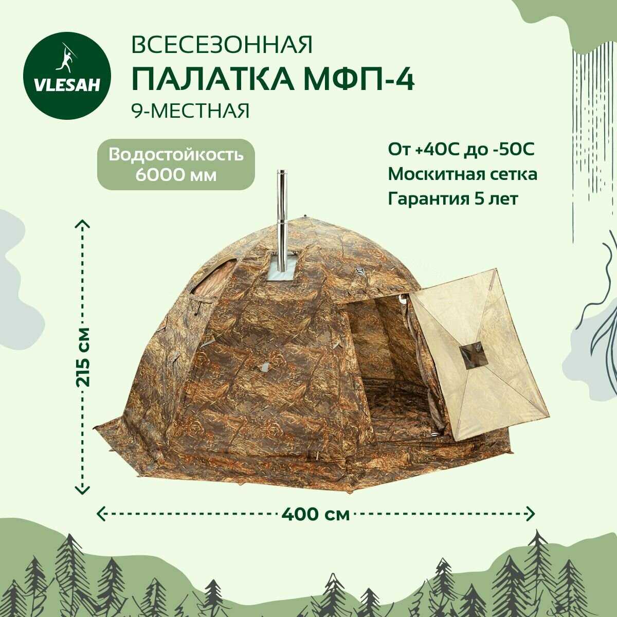 Туристическая палатка Stovetent (МФП-4) фотография 17