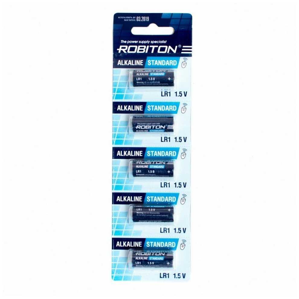 Батарейки Robiton LR1 Standard (R-LR1-0-BL5) фотография 2