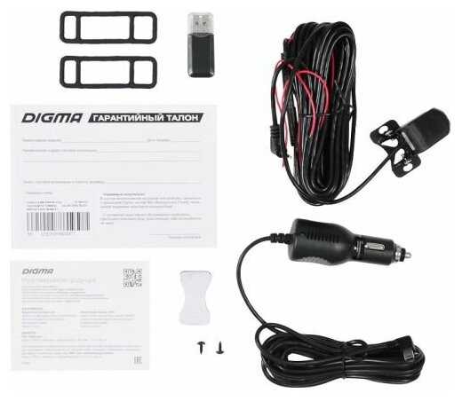 Видеорегистратор Digma FreeDrive 606 MIRROR DUAL черный 2Mpix 1080x1920 1080p 170гр. GP6247 фотография 4