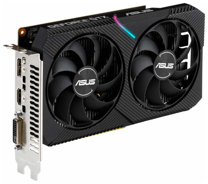 Видеокарта ASUS DUAL GeForce GTX 1650 MINI OC 4GB, DUAL-GTX1650-O4GD6-MINI фотография 1