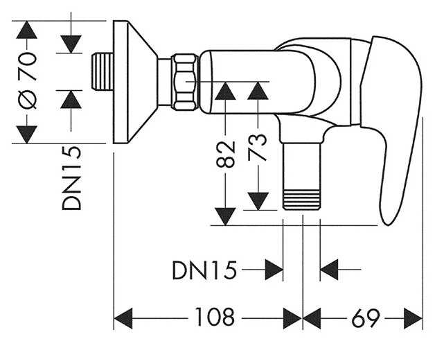 Смеситель для душа Hansgrohe Talis Sportive 32600000 фотография 1