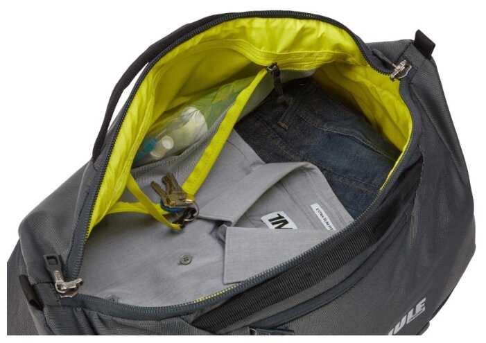 Сумка дорожная THULE, отделение для обуви, фиксирующие ремни, плечевой ремень фотография 12
