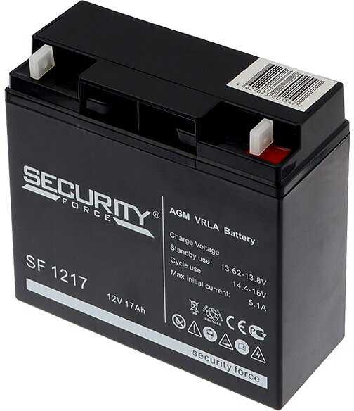 Аккумуляторная батарея Security Force SF 1217 12В фотография 4