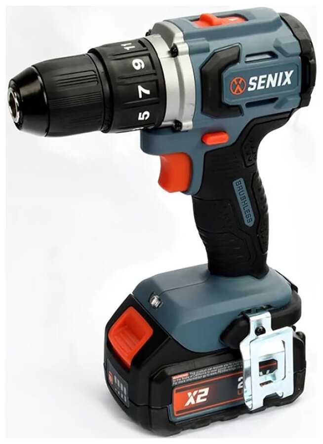 Дрель-шуруповерт Senix X2 (PDHX2-M2-EU SET) фотография 2
