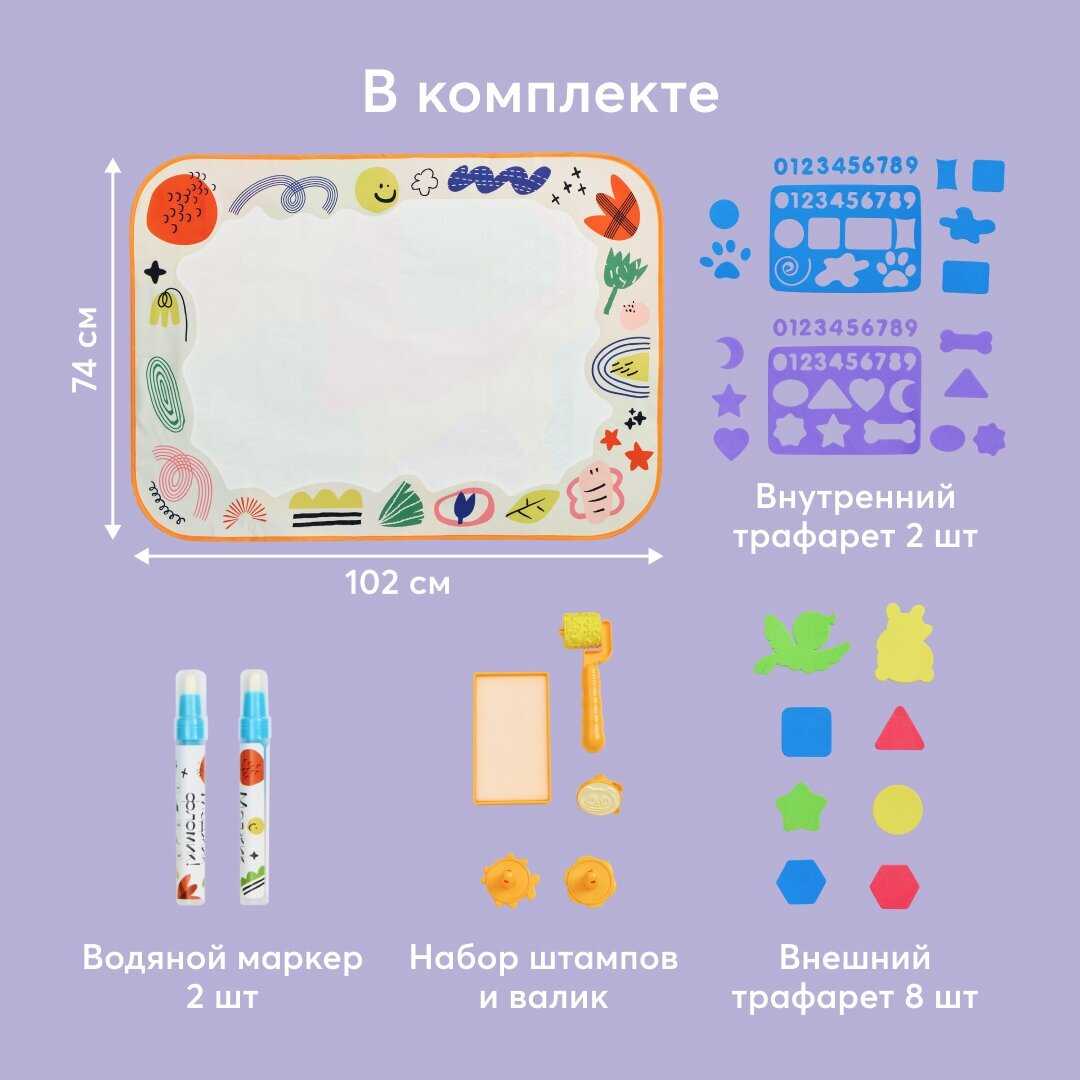 Коврик для рисования Happy Baby Aqua Draw (331911) фотография 5