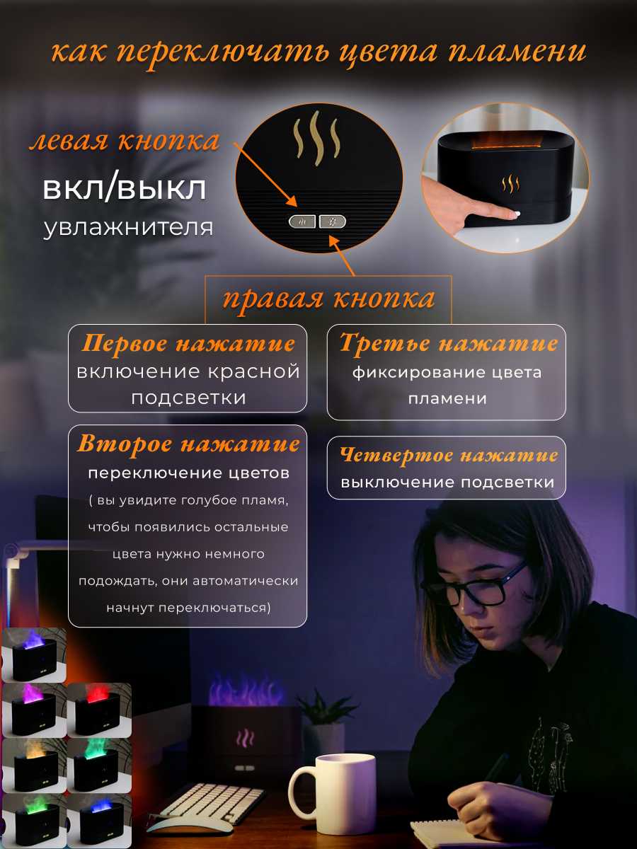 Увлажнитель воздуха Увлажнитель воздуха с ароматизатором фотография 3