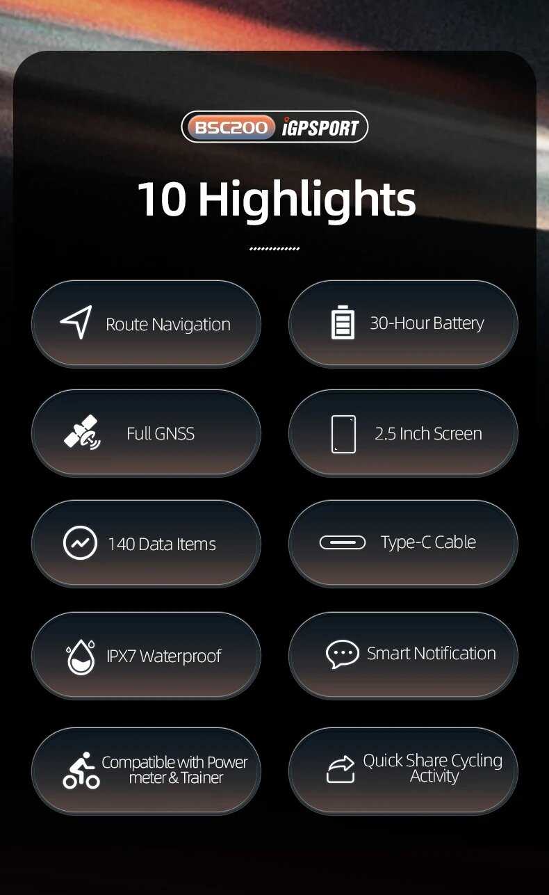 Велокомпьютер IGPSPORT BSC200 (BSC200C) фотография 12