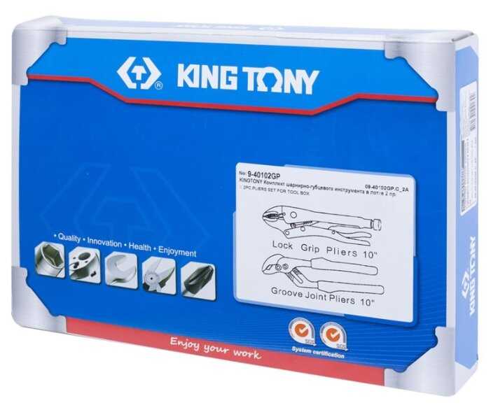 Набор шарнирно-губцевого инструмента KING TONY 9-40102GP, 2 предм. фотография 2