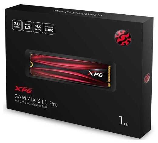 Твердотельный накопитель XPG GAMMIX S11 Pro (AGAMMIXS11P-1TT-C) фотография 4
