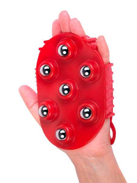 Массажер Массажер варежка c металлическими шариками фотография 9