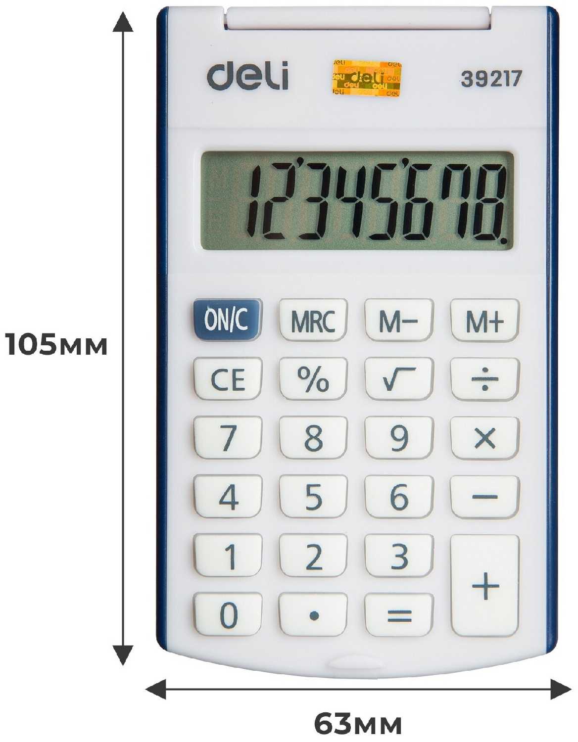 Калькулятор карманный deli E39217 фотография 9