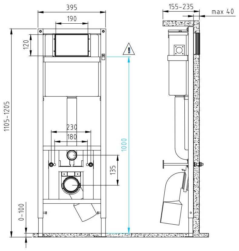 Рамная инсталляция Cersanit LINK PRO (S-IN-MZ-LINK-PRO) фотография 2