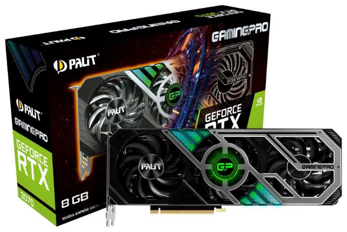 Видеокарта Palit GeForce RTX 3070 GamingPro 8GB (NE63070019P2-1041A) фотография 8