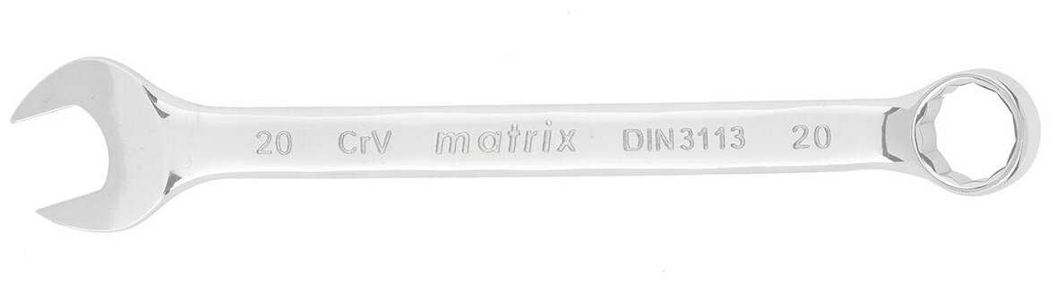 Ключ комбинированный matrix 15164, 20 мм фотография 8