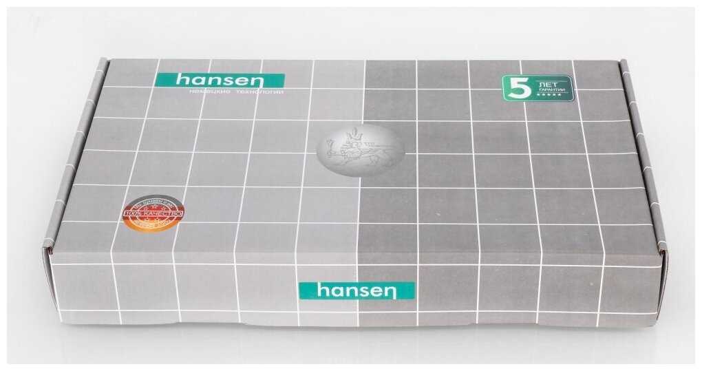 Смеситель Hansen для кухни, однорычажный, из нержавеющей стали с гибким изливом, Черный фотография 1