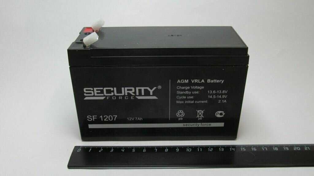 Аккумуляторная батарея Security Force SF 1207 фотография 15